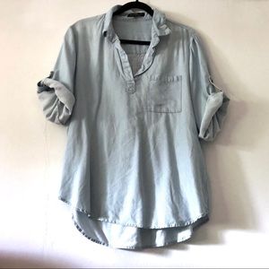 Velvet Heart Tencil Chambray Tunic. Crazy soft!